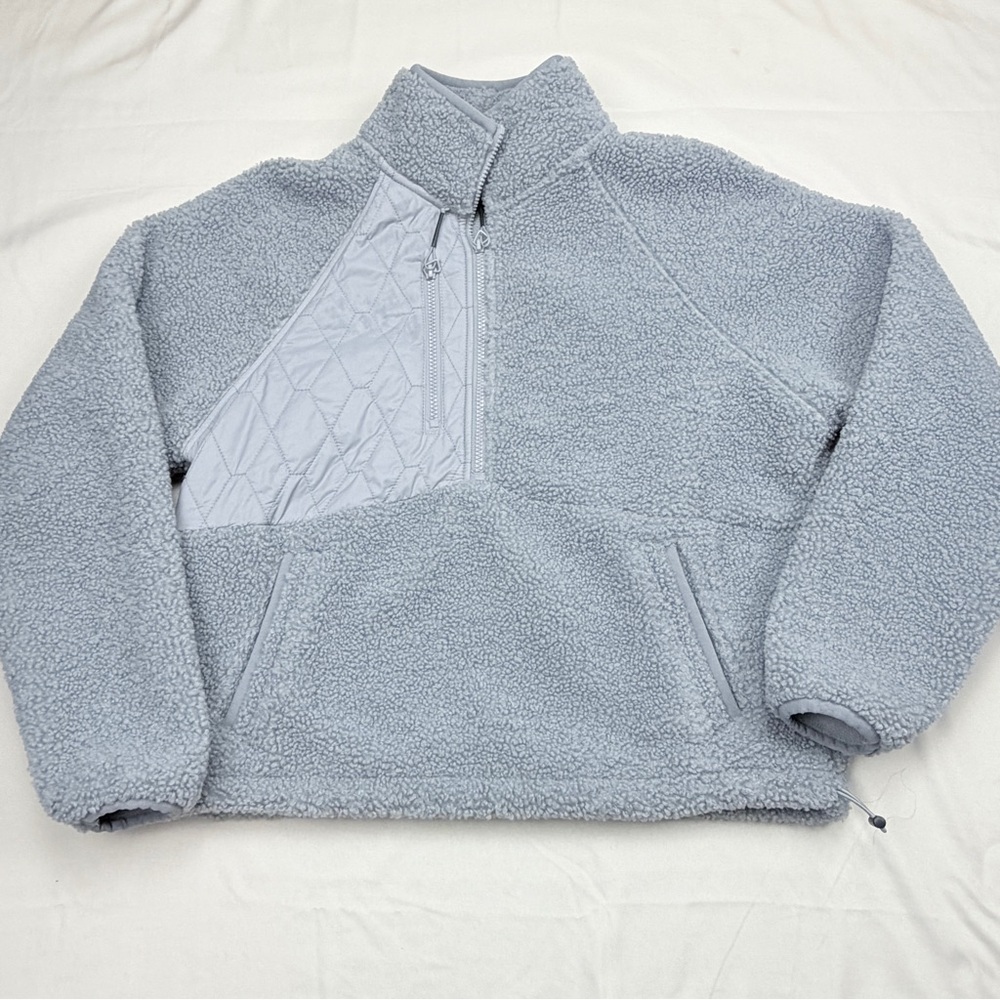 JoyLab Light Gray Sherpa Jacket